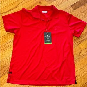 NEW W TAGS ONTOUR Sz XL Women Moreno Bright Red Polo Shirt